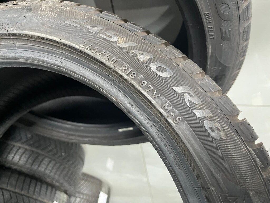 245 40 - 225 45 18 RFT SET PİRELLİ KIŞLIK TAKIM AZ KULLANILMIŞ - 6