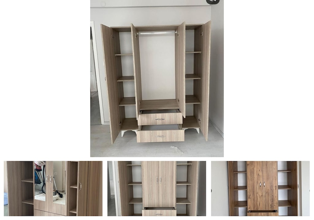 4 kapaklı elbise dolabı bplzshzvlj - 4