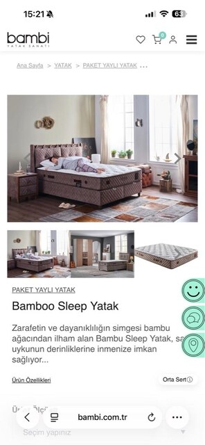 Bambi Bamboo Sleep Yatak 140x190