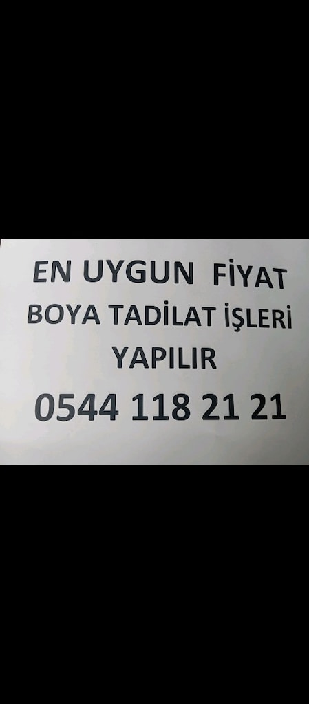boya tadilat