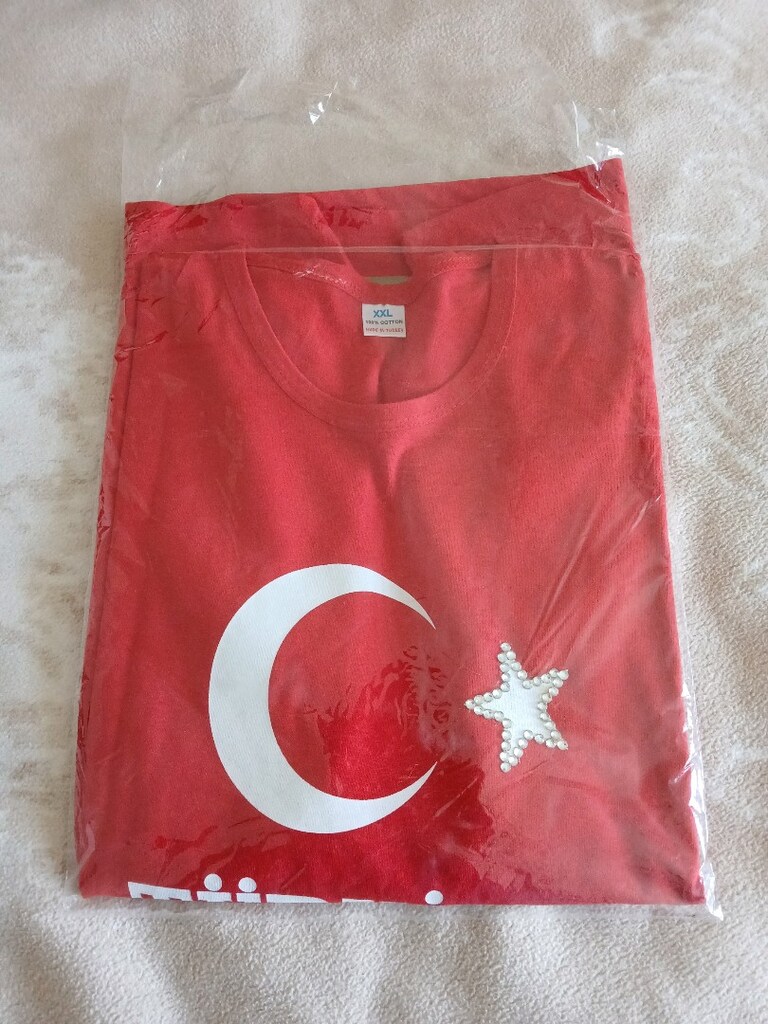 TÜRKIYE BASKILI TAŞLI TSHIRT XXL - 3
