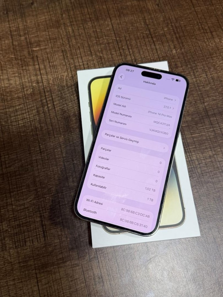 İPHONE 14 PRO MAX GOLD 1 TB PİL 75 - 9