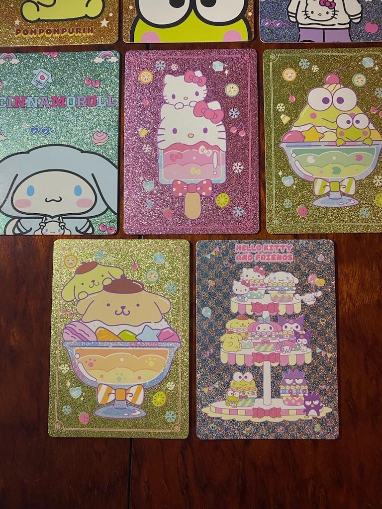 Hello Kitty and Friends Glitter Kartlar - 7