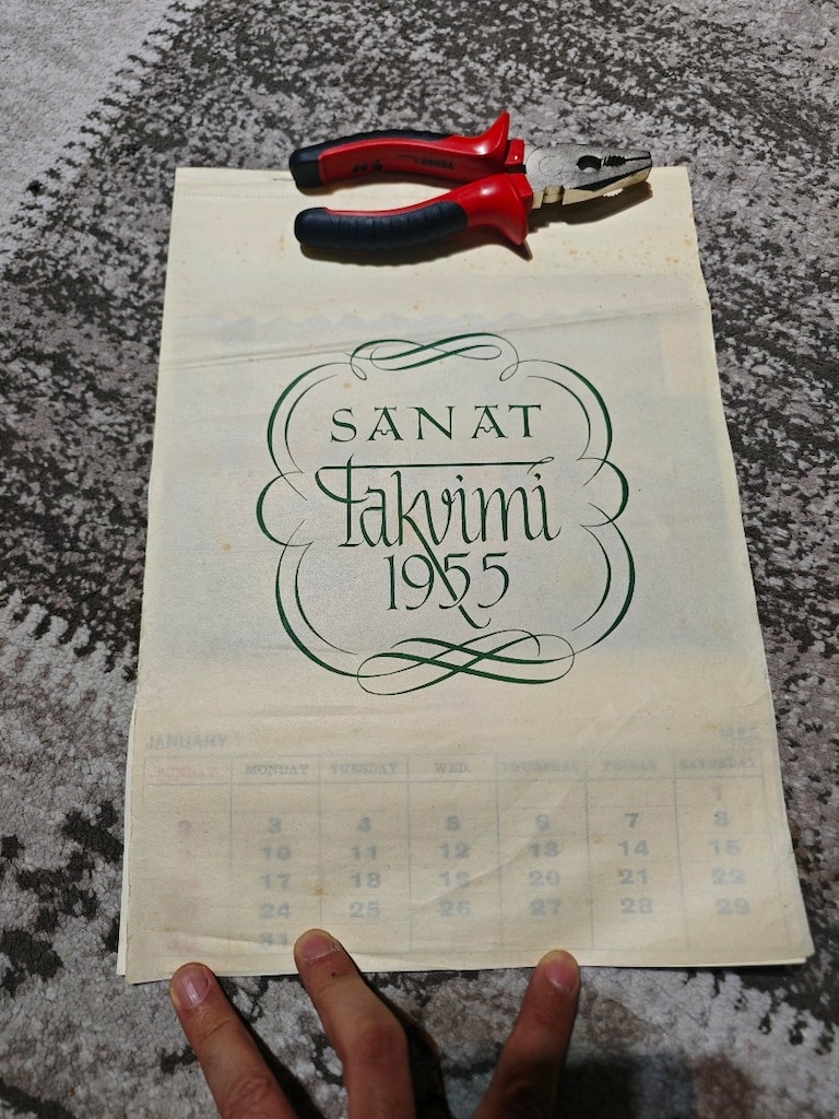 Eski Sanat Takvimi 1955 - 2