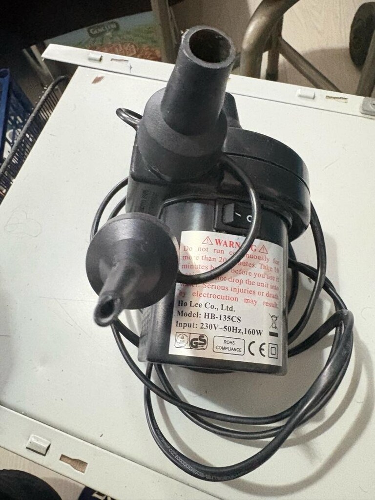 Şişme Yatak ve Bot İçin Elektrikli Pompa
