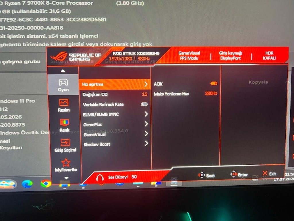 Oyuncu bilgisayarı ve monitörü - 6