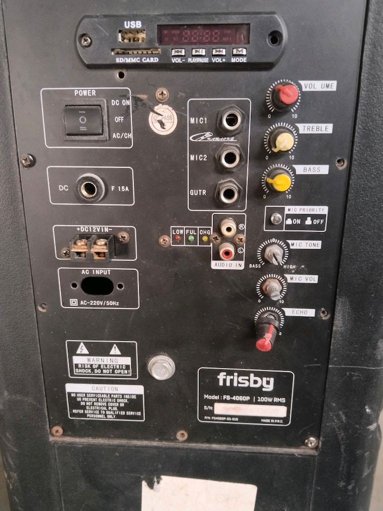 Frisby FS-4060P 100W RMS Seyyar Kabin Anfi (Açıklamayı Okuyun) - 7