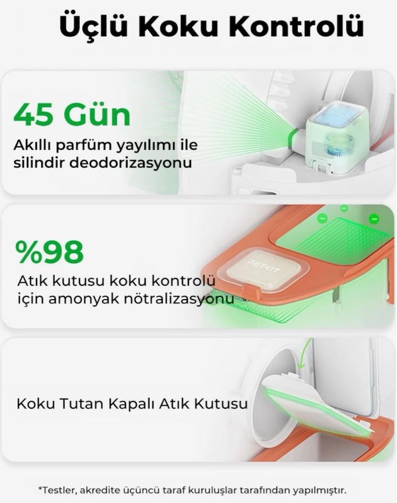 Petkit Purobot Max Pro Akıllı Tam Otomatik Kedi Tuvaleti - 9