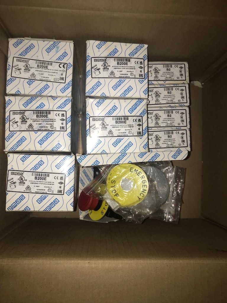EMAS B200E acik stop butonu - 2