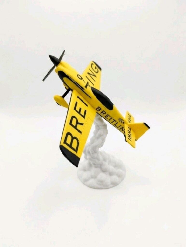 Breitling Akrobasi Uçağı Figür Masa Standı Bulut Efektli Özel Tasarım - 3
