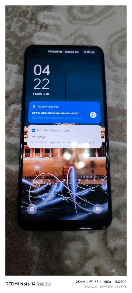 OPPO A55 128 GB HAFIZA 8 GB RAM TÜRKİYE CİHAZI ORJİNAL HATASIZ HERŞEY - 2