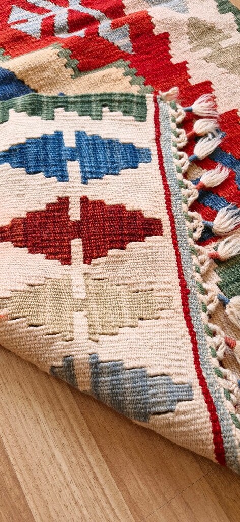 El dokuma yün kilim - 4