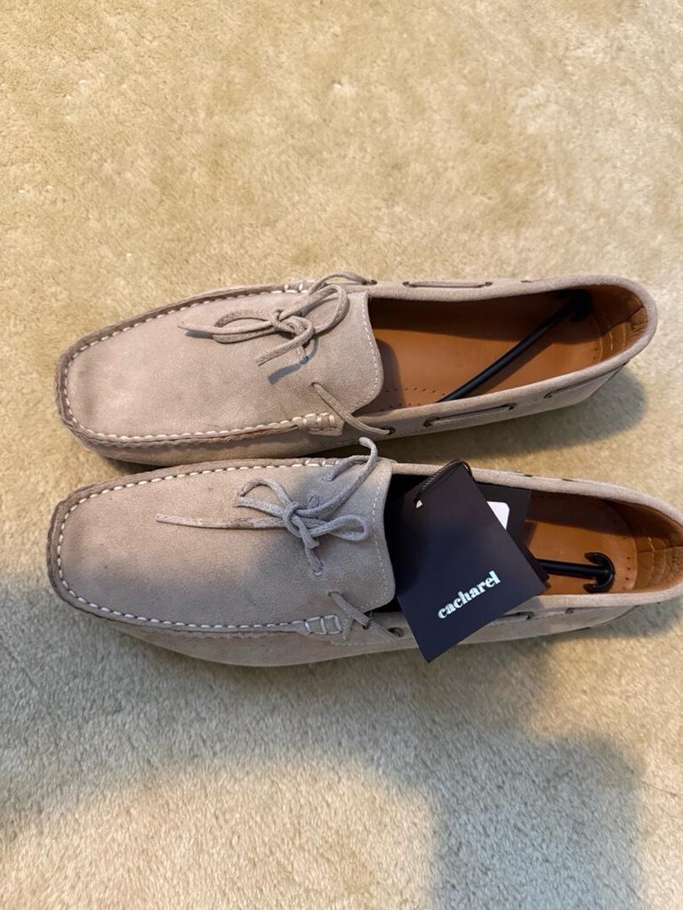 Cacharel Bej Loafer Ayakkabı / 100% Süet Deri / 45 Numara - SIFIR ÜRÜN - 2