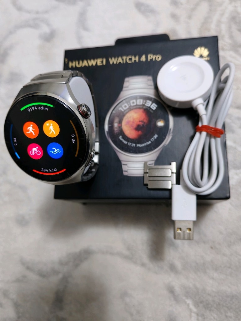 Huawei watch 4 pro titanyum kasa Titanyum Kordon - 6