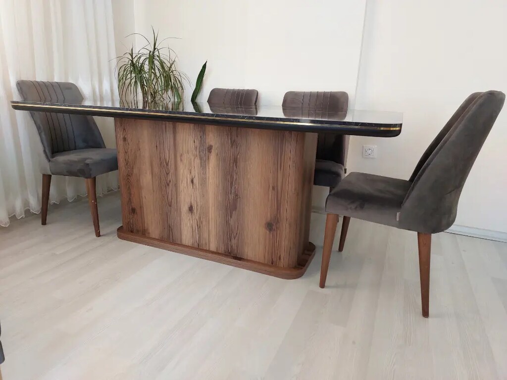 Demre Yemek Masası 6 Adet Sandalye - 3