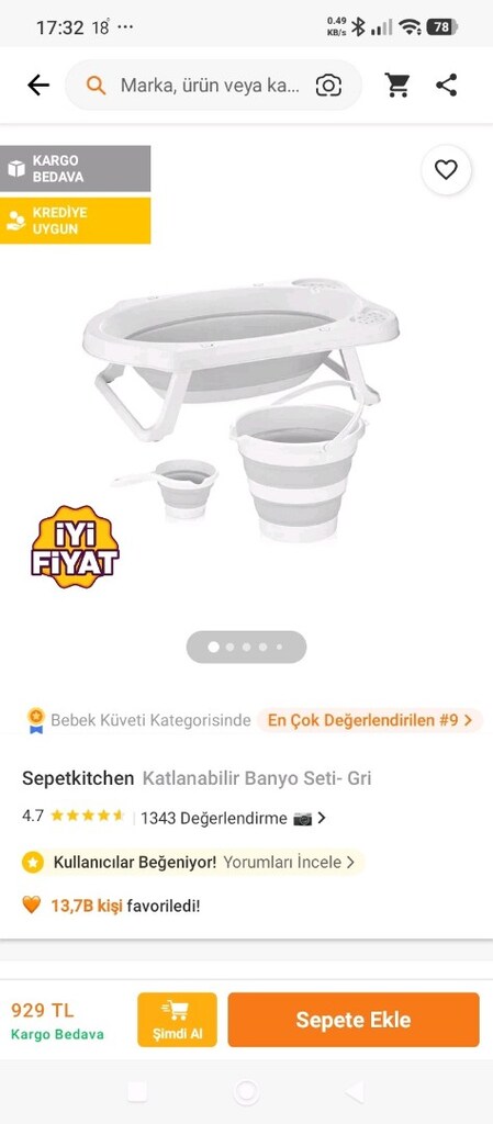 Katlanbılır Banyo seti geri - 7