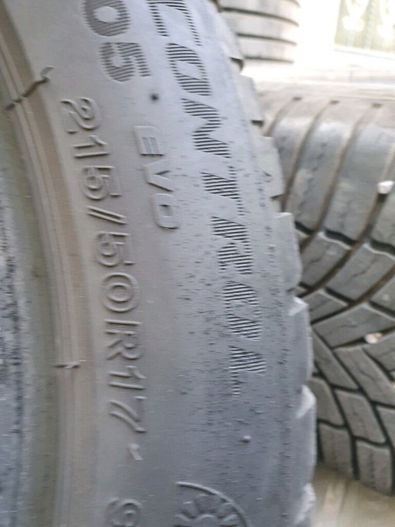 lastik 4 mevsim Bridgestone 3 adet 215 50 17 adet fiyatı 1950 TL garan - 2