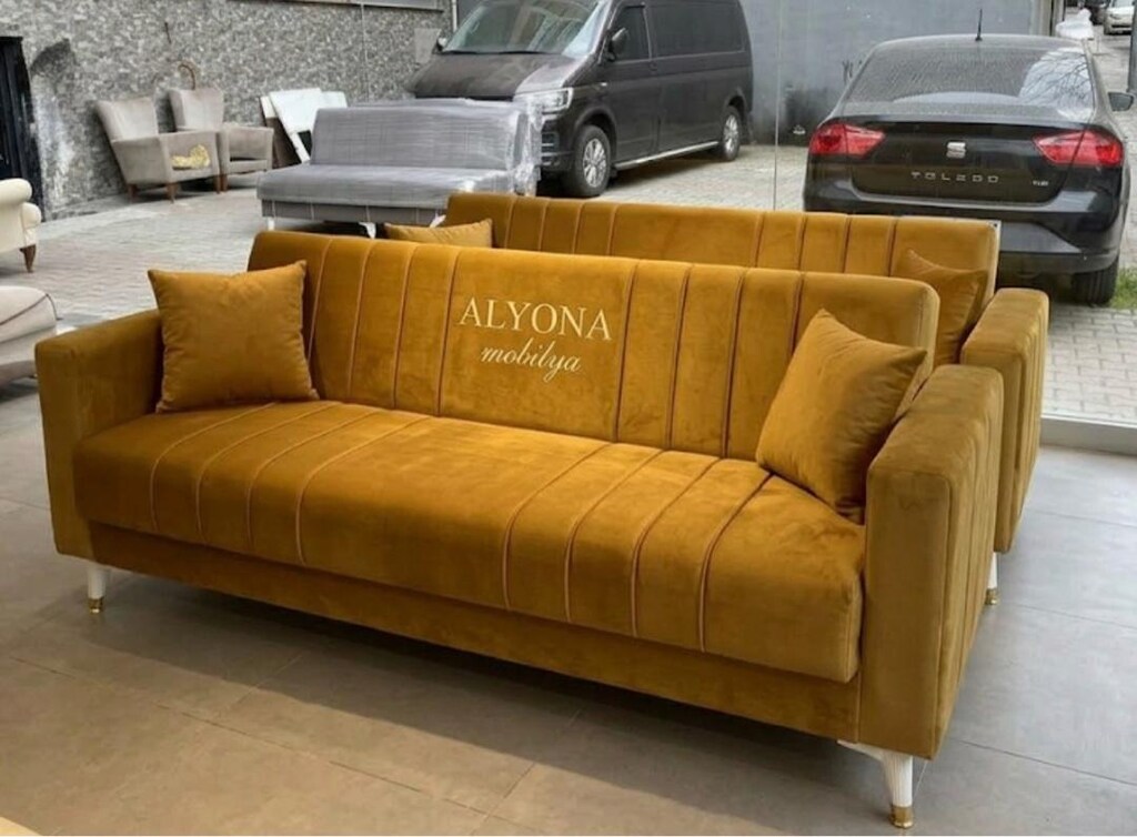 ALYONA MOBİLYA DAN YATAKLI BAZALI ÇEKYATLAR KAPIDA ÖDEME İSTANBUL TSLM - 4