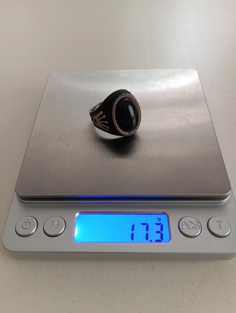 925 ayar gümüş erkek yüzük - 6