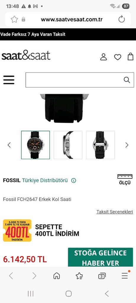 fossil erkek saat - 10