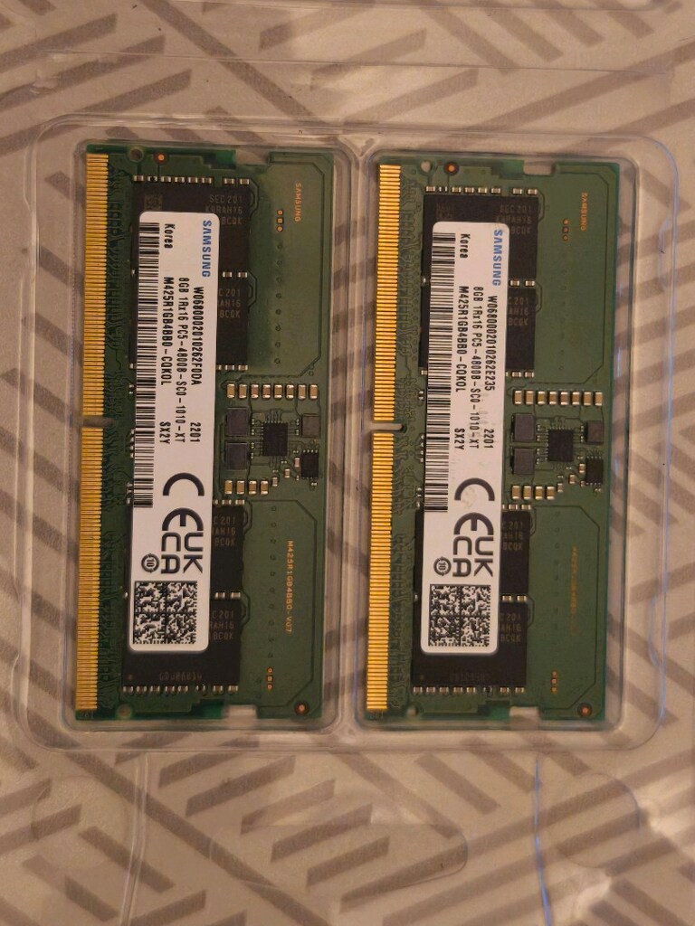 16GB (2x8GB) Samsung DDR5 4800MHz Notebook RAM (Asus Çıkma) - 2
