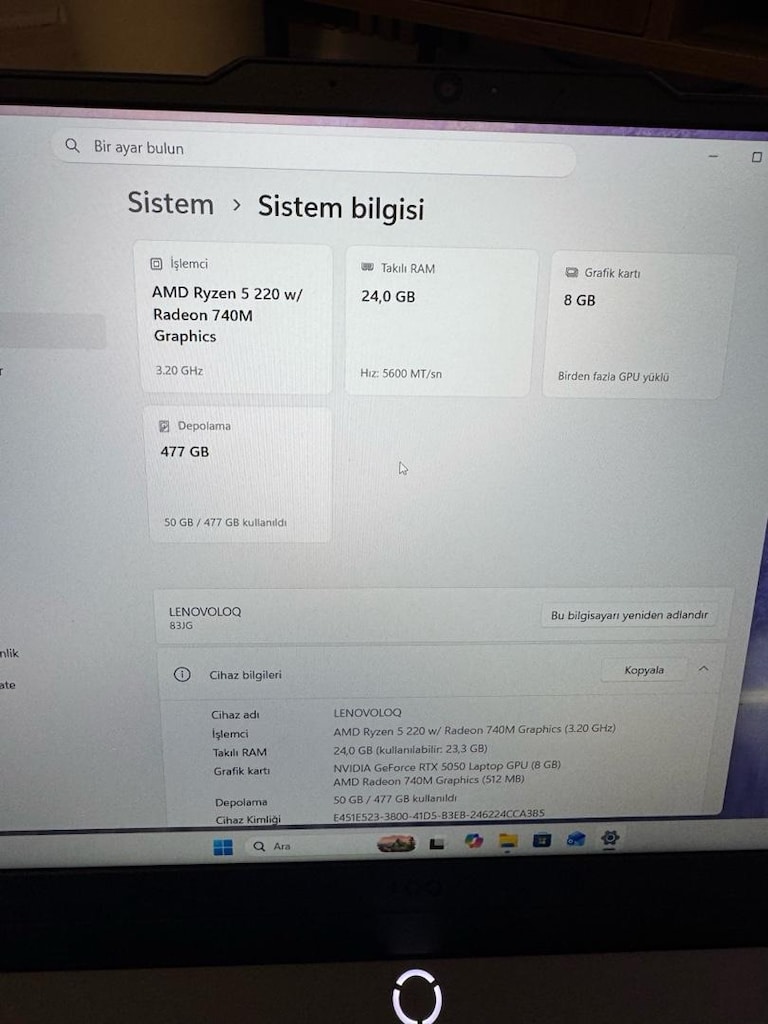 26 ay resmi garantili Lenovo Loq gaming - 4