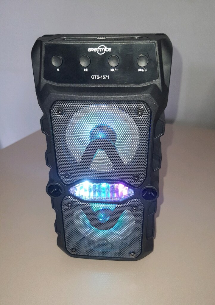 Bluetooth hoparlör mikrofonlu rgb ışıklı şarjlı ses bombası,extra bass - 12
