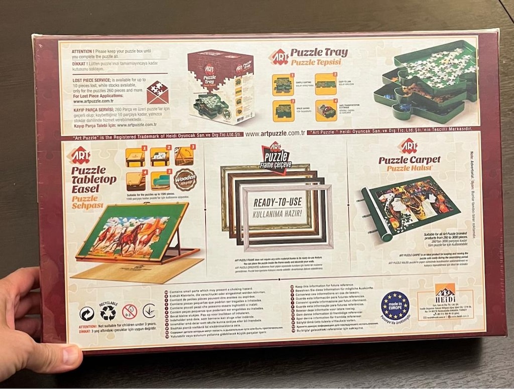 puzzle 1000 lik sıfır açılmamış kutu - 3