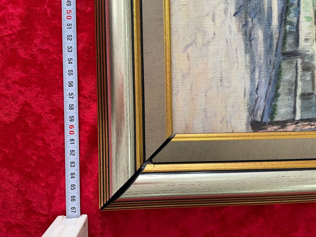 Asker Ressam Rüstem Avcıl İmzalı Yağlıboya Peyzaj (67x52 cm) - 4
