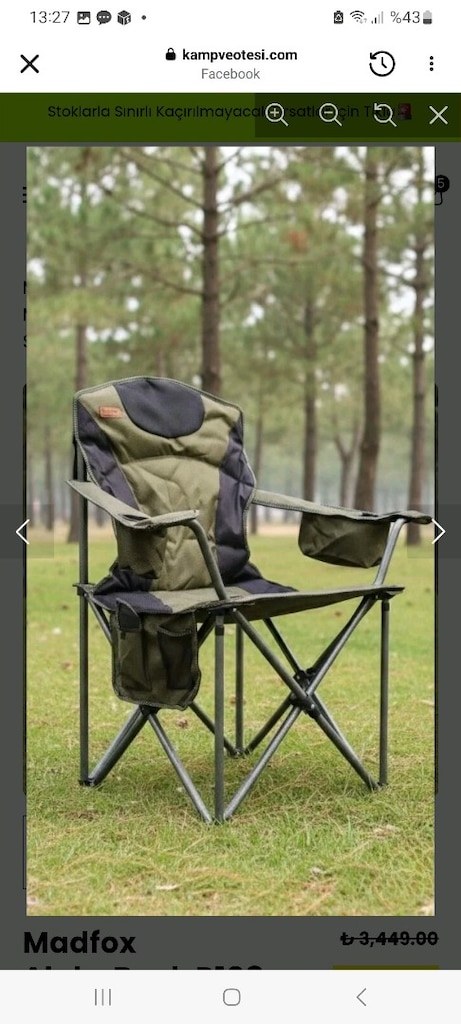 Sıfır Kamp Sandalyesi