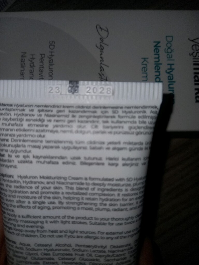 Yeşil marka Hyaluron Nemlendirici krem - 3