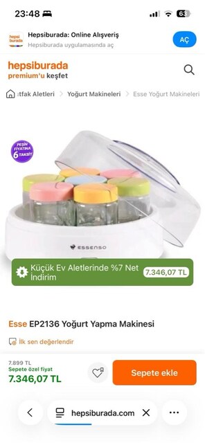essenso yogurt mayalama makinasi