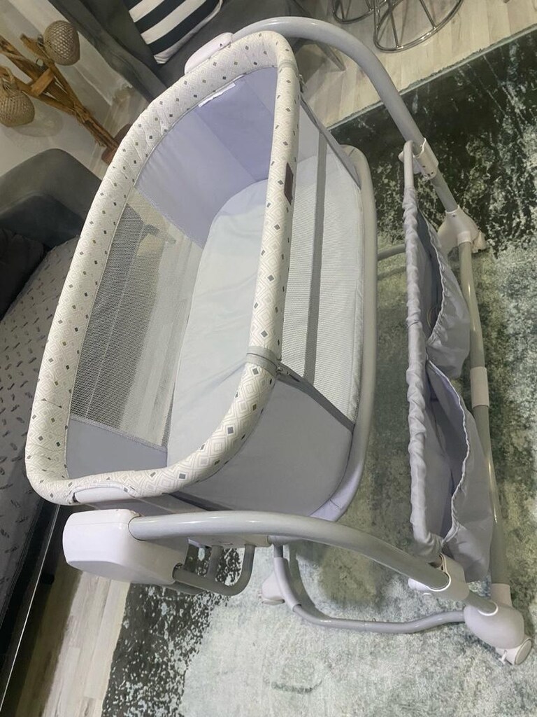 elektrikli otomatik sallanan anne yanı beşik ve yatak kademeli beşik - 5