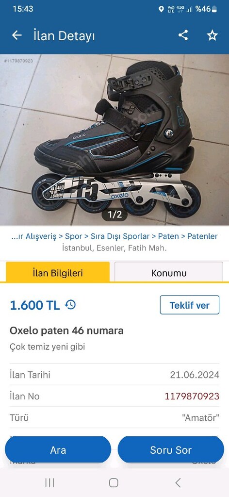 Oxelo paten - 10