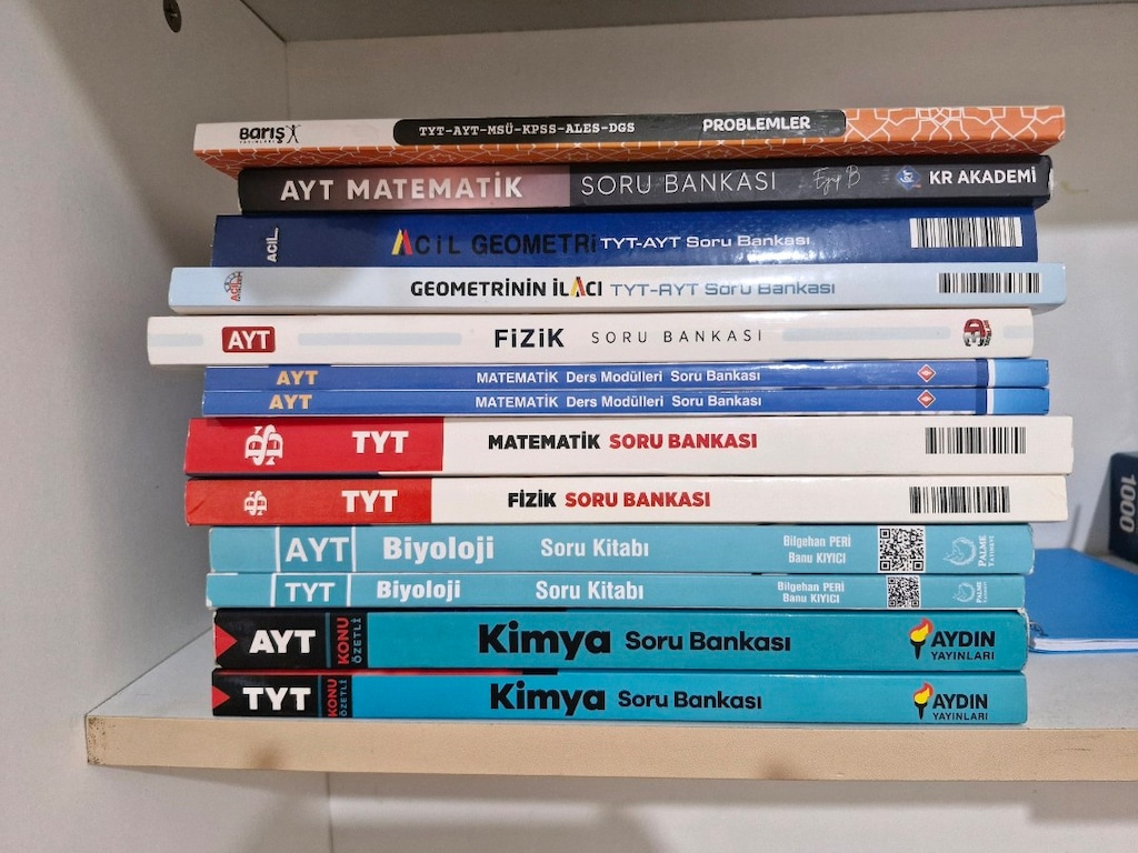 kaliteli yayınlardan çözülmemiş test kitapları ve denemeler