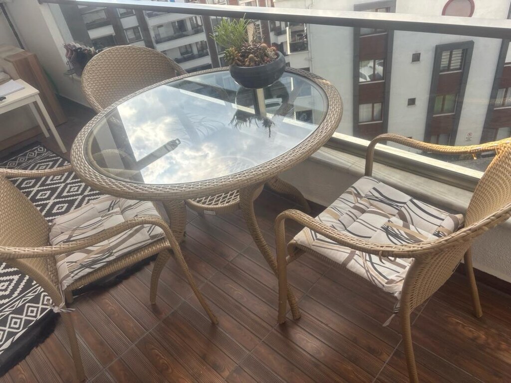bellona örgü rattan bahçe balkon takımı - 2