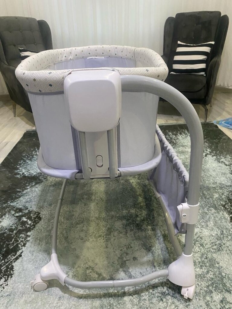 elektrikli otomatik sallanan anne yanı beşik ve yatak kademeli beşik - 4