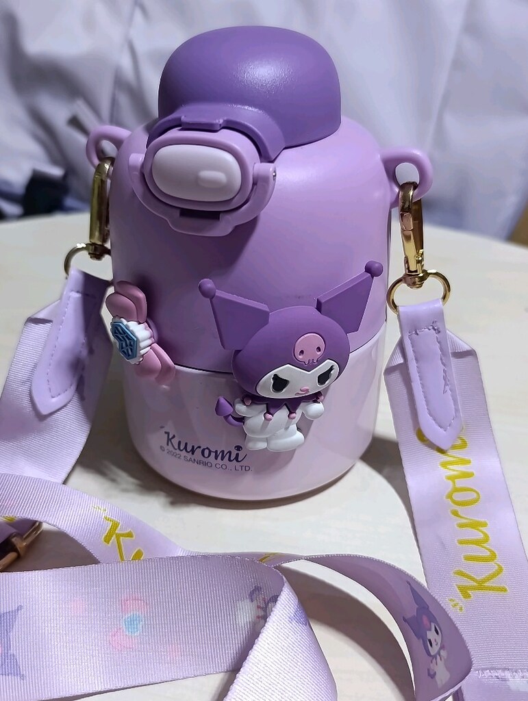 SIFIR Kuromi Askılı Çocuk Matarası - Sanrio Lisanslı Tasarım - 2