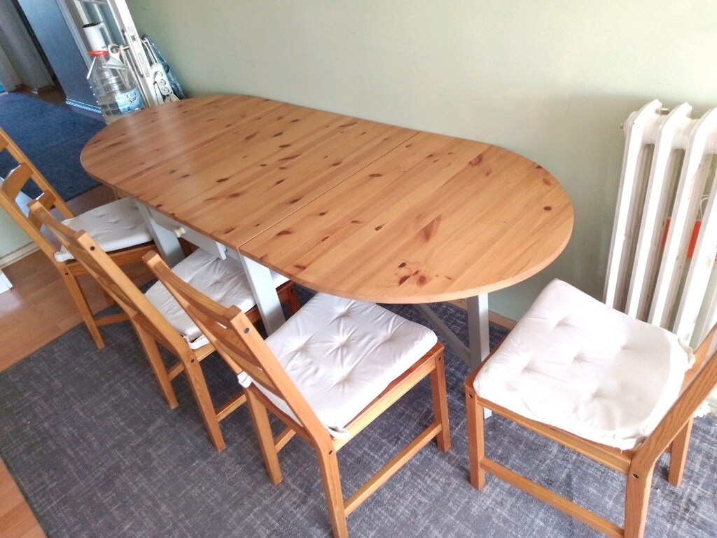nakliye dahil ikea katlanır yemek masası takımı