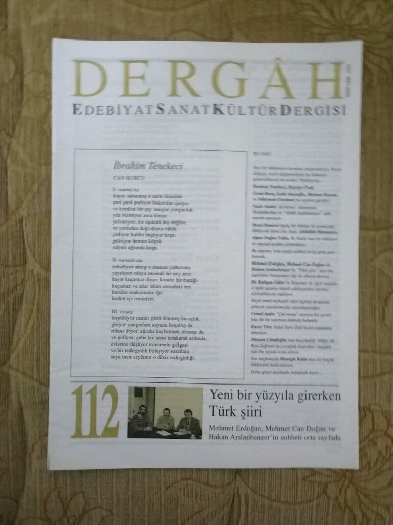 Dergah Edebiyat Sanat Dergisi 109/113. SAYILARI - 7
