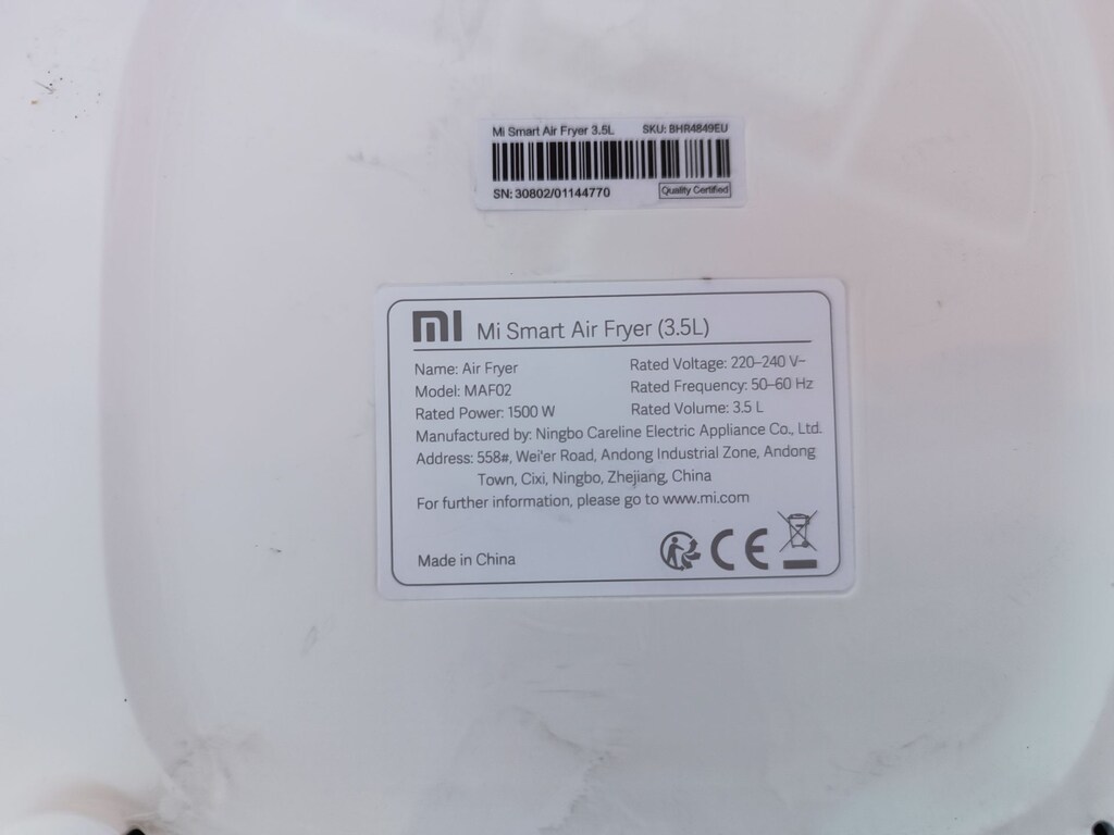 Xiaomi Mi Smart Air Fryer Yağsız Fritöz (3.5 Lt) - 10