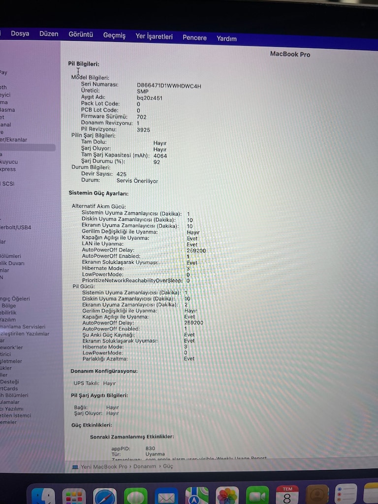 MacBook Pro 15 inç (2016) - i7 / 16 GB RAM / Sorunsuz Çalışır Durumda - 9