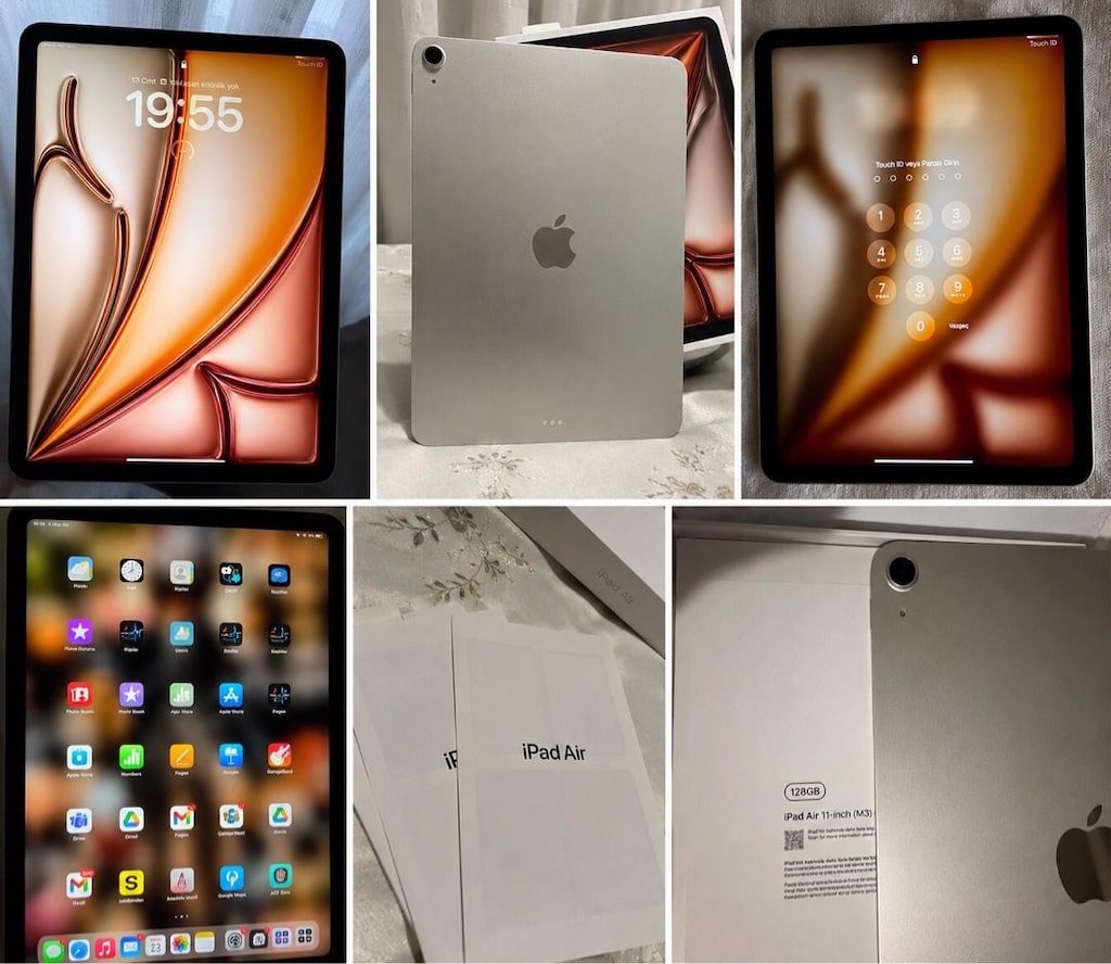 SIFIR AYARINDA iPAD AİR M3 128 GB 11 INCH WİFİ