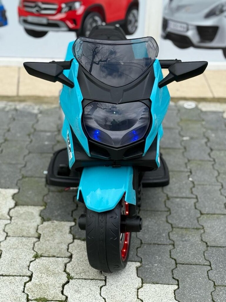 12 VOLT TURKUAZ MAVİ MOTOR - 2