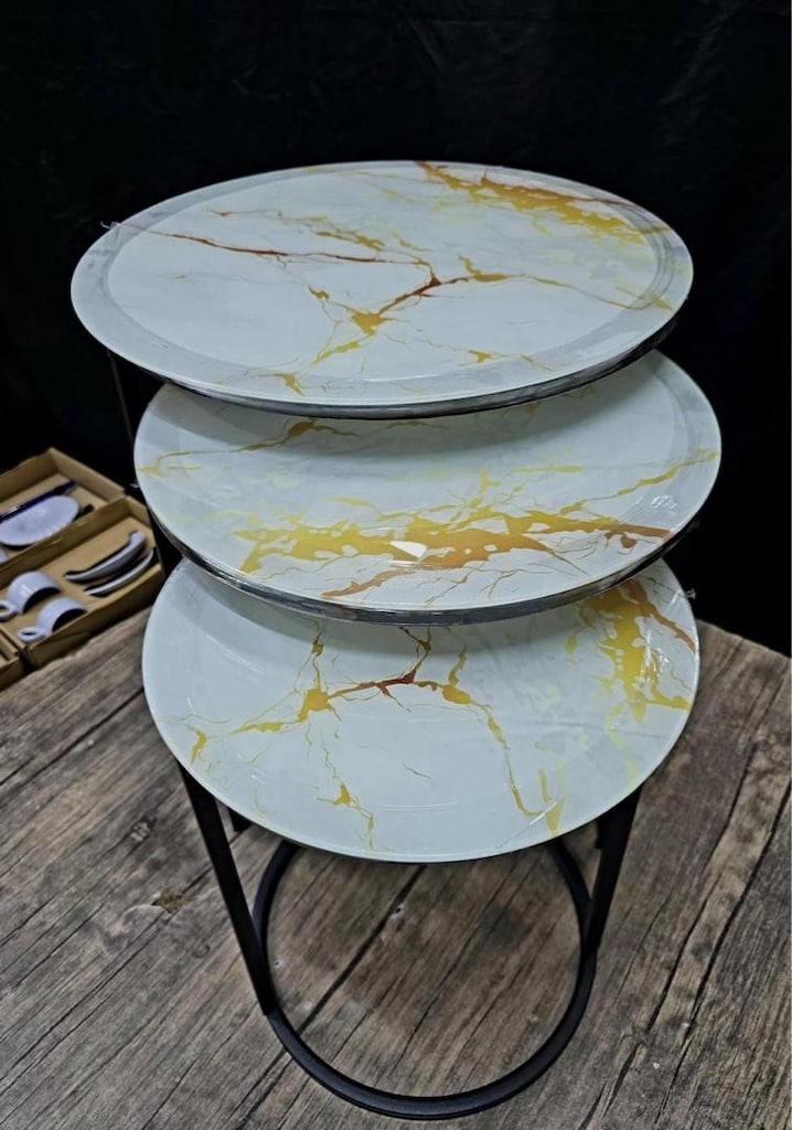 3lü zigon sehpa sıfır son fiyat fabrika fiyatı - 2