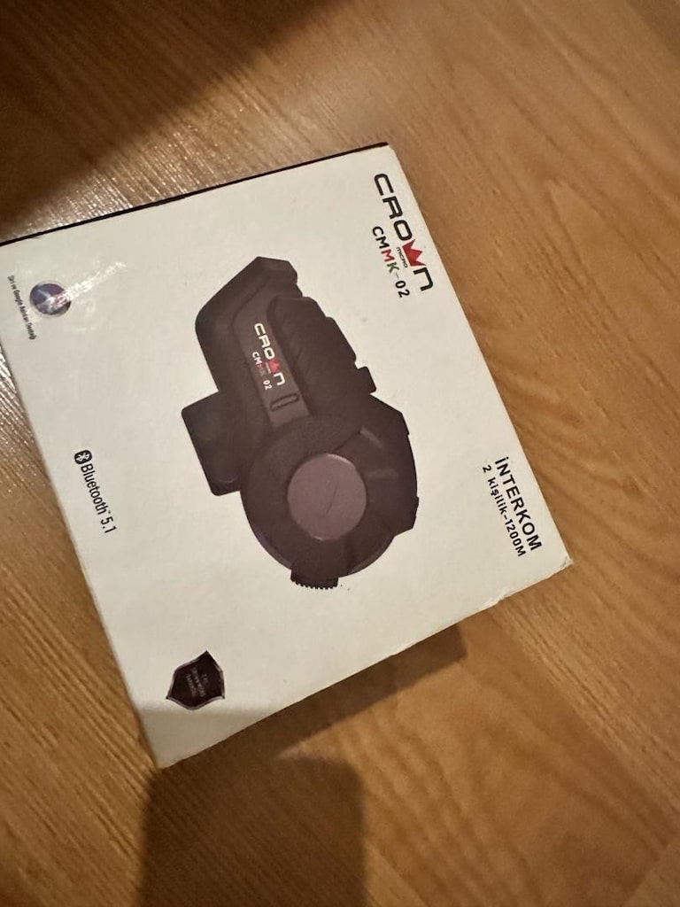 CROWN MICRO cmmk-02 Motosiklet Kask Bluetooth interkom Seti - 5