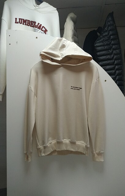 ORİJİNAL LUMBERJACK Krem Rengi Kapüşonlu Sweatshirt