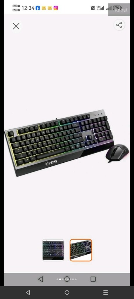 MSI Vigor GK30 Türkçe Gaming Klavye+Mouse - 12