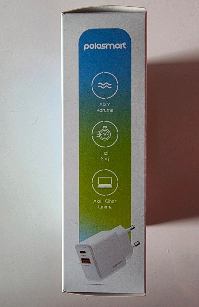 Polosmart PBS136 Hızlı 1 USB 1 PD Çıkışlı 20W Şarj Adaptörü Duvar Şarj - 11