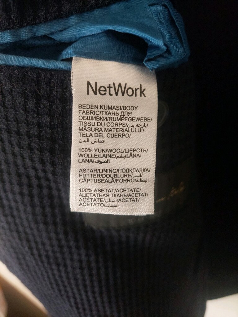 Network İtalyan style Yünlü kumaş ceket - 12
